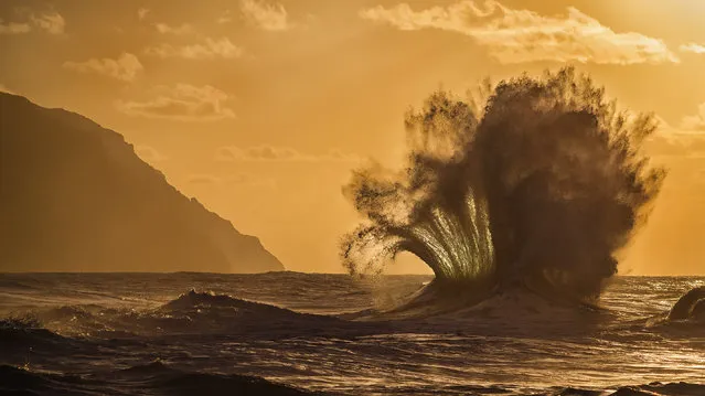 “Fanfare”. Winter season on Kauai translates to large ocean swells and slightly cooler temperatures. When the first large swell passed through the islands I embarked on my inaugural wave hunting expedition. It's a tricky dance of timing, being patient, and juggling settings on the camera. Every wave that explodes into the air is uniquely defined by its environment. Photo location: Kauai, Hawaii. (Photo and caption by Lace Andersen/National Geographic Photo Contest)