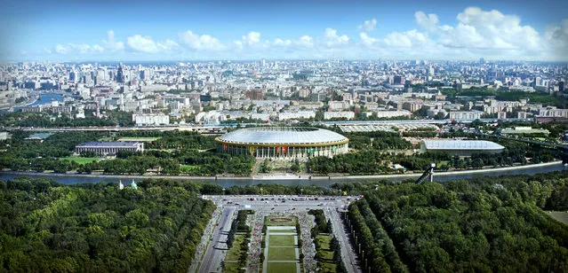 In this handout artists impression provided by the Russia 2018 Organising Commitee, the Luzhniki Stadium in Moscow is shown as proposed and presented as part of the Russia 2018 World Cup bid, on September 29, 2011 in Russia. (Illustration by Russia 2018 via Getty Images)