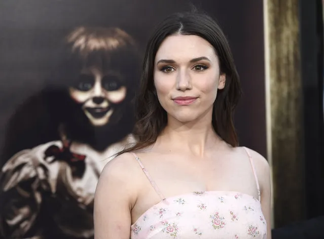 Grace Fulton arrives at the Los Angeles premiere of “Annabelle: Creation” at the TCL Chinese Theatre on Monday, August 7, 2017. (Photo by Chris Pizzello/Invision/AP Photo)
