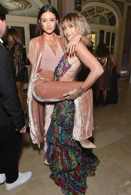 Caroline D'Amore and Paris Jackson attend Harper's BAZAAR Celebration of “ICONS By Carine Roitfeld” at The Plaza Hotel presented by Infor, Laura Mercier, Stella Artois, FUJIFILM and SWAROVSKI on September 8, 2017 in New York City. (Photo by Mike Coppola/Getty Images for Harper's BAZAAR)