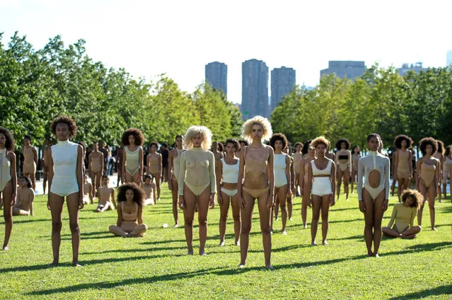 Models on the catwalk Yeezy: Season 4 show, Spring Summer 2017, New York Fashion Week, USA on September 7, 2016. (Photo by Your Name/BFA/Rex Features/Shutterstock)