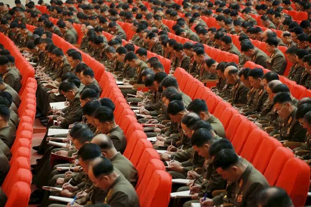 A view of the KPA's (Korean People's Army) 7th military education convention, which was held on November 3 and 4, in this undated photo released by North Korea's Korean Central News Agency (KCNA) in Pyongyang November 5, 2015. (Photo by Reuters/KCNA)