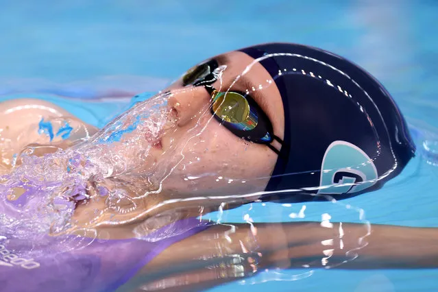 Nicole Ryan of Guildford Ct competes in the Women 200m Backstroke heats on Day Four of the British Swimming Championships 2023 at Ponds Forge on April 07, 2023 in Sheffield, England. (Photo by George Wood/Getty Images)