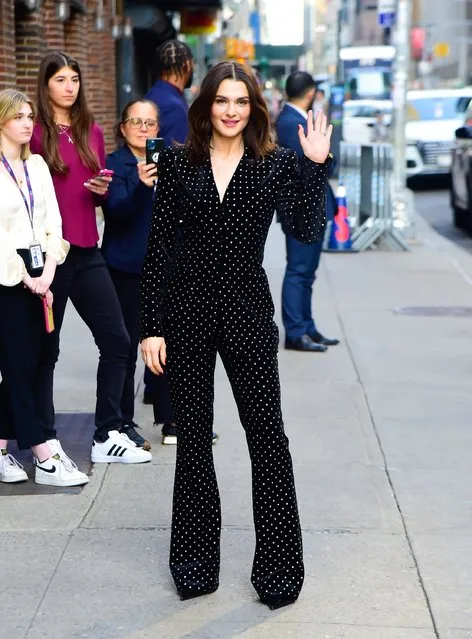 British-American actress Rachel Weisz is seen at “The Late Show With Stephen Colbert” on April 20, 2023 in New York City. (Photo by Raymond Hall/GC Images)