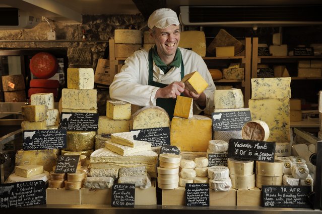 Andy Swinscoe, founder of The Courtyard Dairy in Settle, North Yorkshire, is well prepared to meet the demands of his customers in the last decade of November 2025 as they stock up for their Christmas cheeseboards. The business won cheesemonger of the year at the Global Cheese Awards in 2024. (Photo by James Glosso)