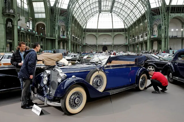 A Mercedes-Benz 320 3.2-Litre Cabriolet B is displayed during an exhibition of vintage and classic cars  by Bonhams auction house at the Grand Palais during the Retromobile week in Paris, France, February 8, 2017. (Photo by Benoit Tessier/Reuters)