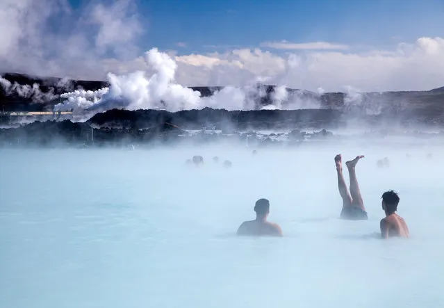 “Icelandic Surreality ”. Iceland is a dreamy place and this is its famous Blue Lagoon. Photo location:  Iceland. (Photo and caption by Burcu Basar/National Geographic Photo Contest)