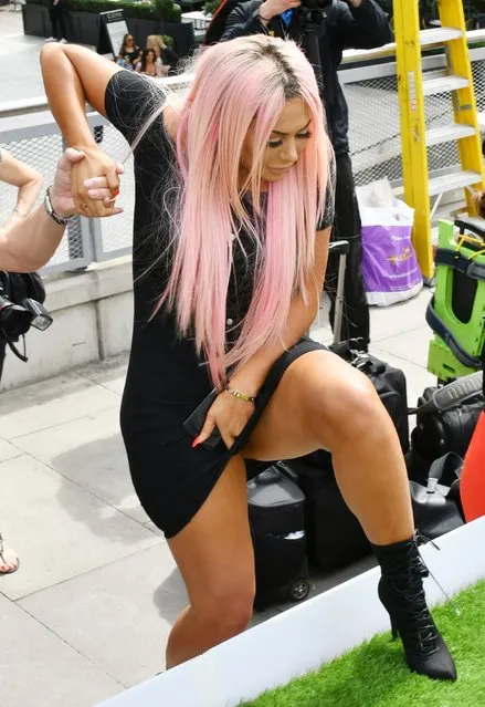 Chloe Ferry attends the Geordie Shore series 15 “Shag Pad on Tour” cast launch at Tower Bridge on August 16, 2017 in London, England. (Photo by Nils Jorgensen/Rex Features/Shutterstock)