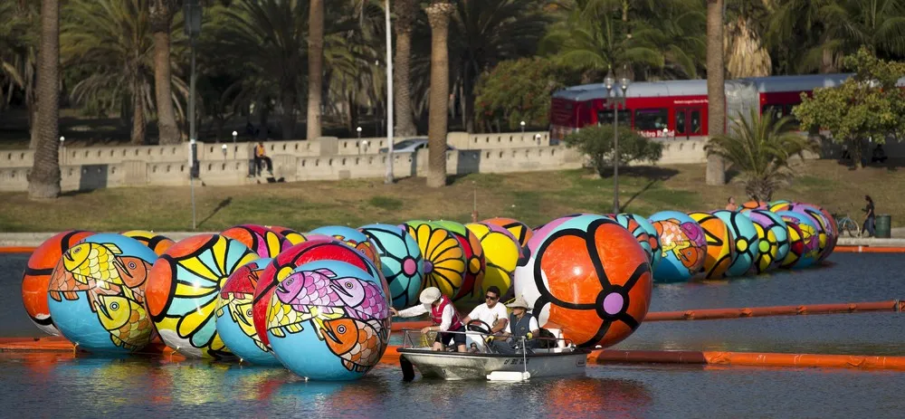 “Spheres at MacArthur Park” in Los Angeles