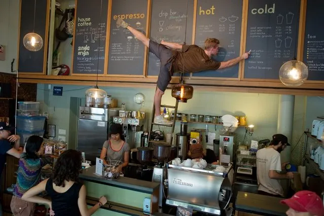 “Dancers Among Us”: Joe Coffee, NYC – Kile Hotchkiss. (Photo by Jordan Matter)
