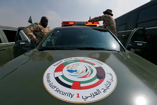 Saudi Special Forces unit prepare their vehicles for the month-long GCC joint security exercise “Arabian Gulf Security 1” in Manama, Bahrain November 1, 2016. (Photo by Hamad I. Mohammed/Reuters)