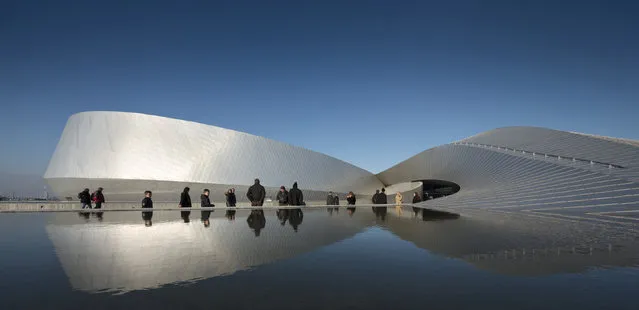 Undated handout photo issued by World Architecture Festival 2013 of The Blue Planet designed by 3XN in Copenhagen, Denmark, which is among the nominees for the World Architecture Festival Awards 2013. (Photo by World Architecture Festival 2013/PA Wire)