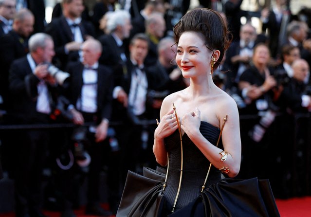 Influencer Wang Qi Ye attends the “Megalopolis” Red Carpet at the 77th annual Cannes Film Festival at Palais des Festivals on May 16, 2024 in Cannes, France. (Photo by Clodagh Kilcoyne/Reuters)