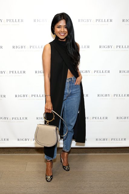 Fashion and lifestyle blogger Sheryl Luke attends Tracy Paul & Company Presents Rigby & Peller -3D Experience on April 27, 2017 in New York City. (Photo by Monica Schipper/Getty Images for Rigby & Peller)