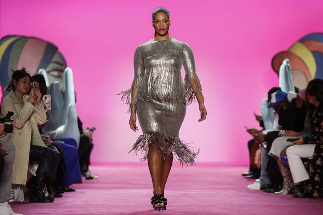 The Christian Siriano collection is modeled during Fashion Week, Thursday, February 6, 2020, in New York. (Photo by John Minchillo/AP Photo)