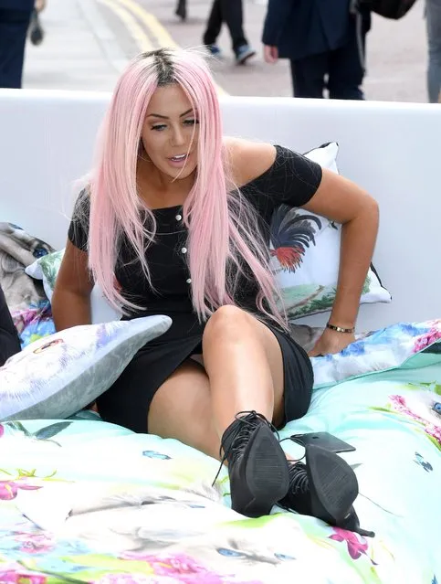 Chloe Ferry attends the Geordie Shore series 15 “Shag Pad on Tour” cast launch at Tower Bridge on August 16, 2017 in London, England. (Photo by Karwai Tang/WireImage)