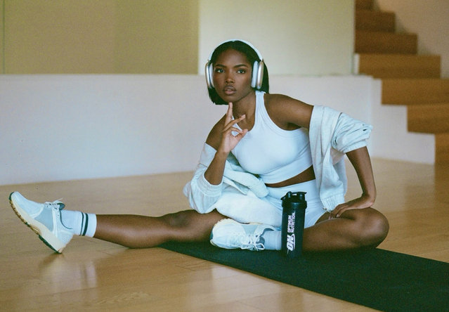 American actress Ryan Destiny in the last decade of January 2025 preps for award season with daily training sessions followed by protein shakes made with Optimum Nutrition Gold Standard 100% Whey. (Photo by Optimum Nutrition)