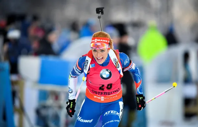 Gabriela Koukalova of Czech Republic in action during the women's 7,5km sprint race at the Biathlon World Cup in Ostersund, northern Sweden, December 3, 2016. (Photo by Anders Wiklund/Reuters/TT News Agency)