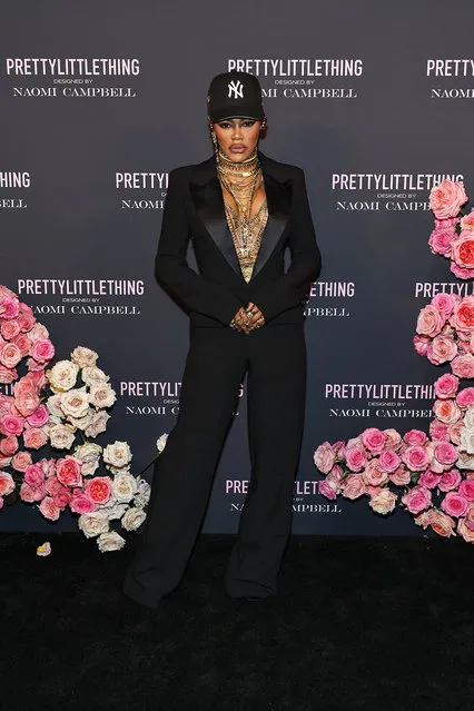 American singer Teyana Taylor attends the PrettyLittleThing x Naomi Campbell runway show at Cipriani 25 Broadway on September 05, 2023 in New York City. (Photo by Jamie McCarthy/Getty Images)