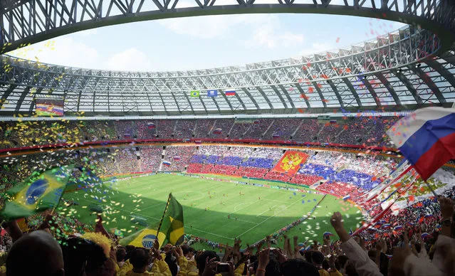 In this handout artists impression provided by the Russia 2018 Organising Commitee, the Luzhniki Stadium in Moscow is shown as proposed and presented as part of the Russia 2018 World Cup bid, on September 29, 2011 in Russia. (Illustration by Russia 2018 via Getty Images)
