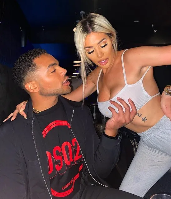 English television personality Chloe Ferry shared a cheeky picture of her and Nathan Henry inside the nightclub in Newcastle, England on Saturday September 19, 2020. (Photo by Instagram/The Sun)