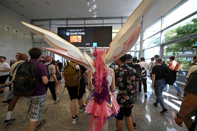 A cosplayer attends Gamescom 2024, a computer and video game industry event, in Cologne, Germany on August 22, 2024. (Photo by Jana Rodenbusch/Reuters)