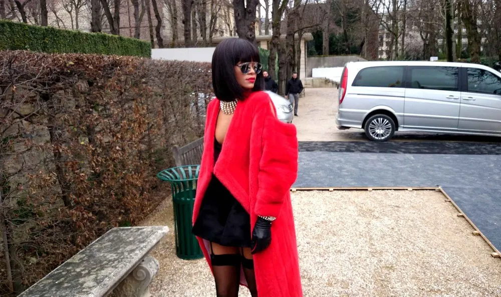 Rihanna’s Selection of Risque Outfits at Paris Fashion Week 2014