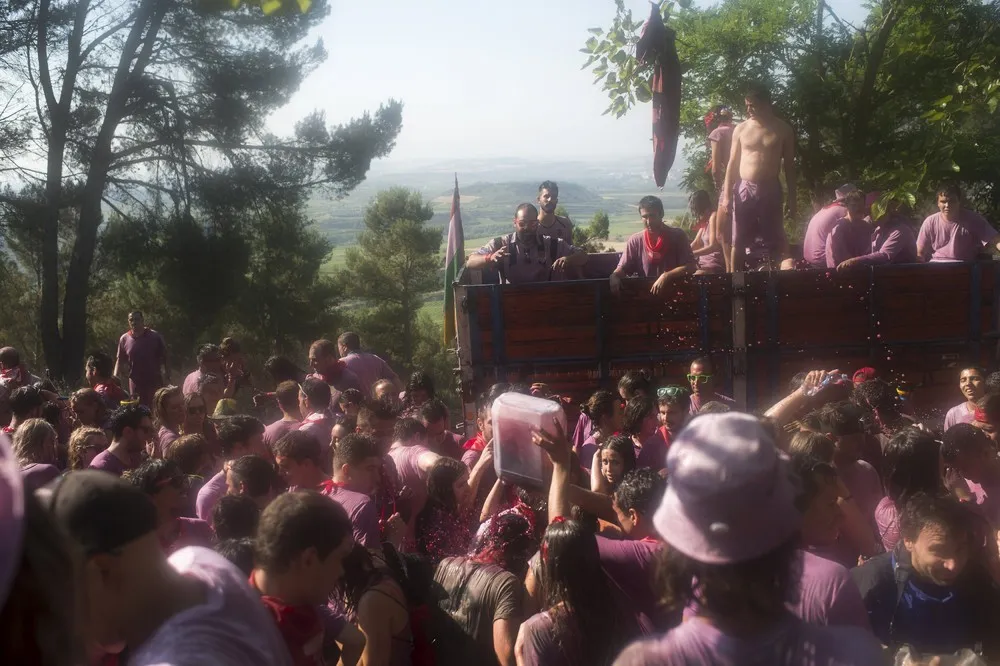 Batalla de Vino in northern Spain