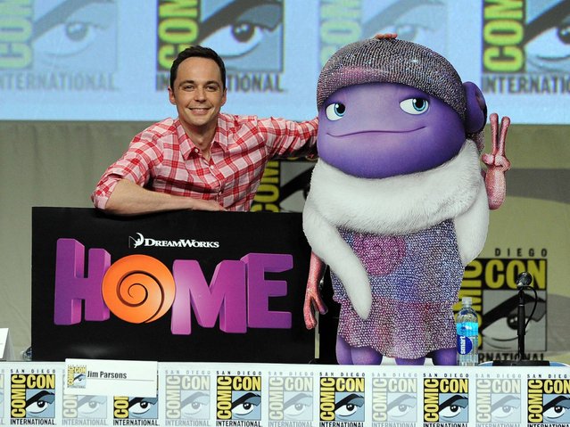 Actor Jim Parsons attends the DreamWorks Animation presentation during Comic-Con International 2014 at the San Diego Convention Center on July 24, 2014 in San Diego, California. (Photo by Kevin Winter/Getty Images)
