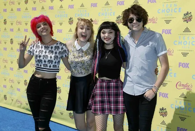 Rock band Hey Violet arrive at the 2015 Teen Choice Awards in Los Angeles, California, United States August 16, 2015. (Photo by Danny Moloshok/Reuters)