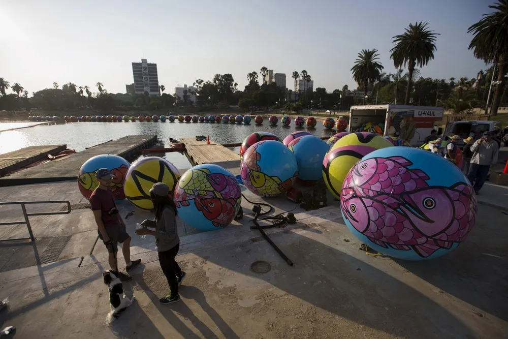 “Spheres at MacArthur Park” in Los Angeles