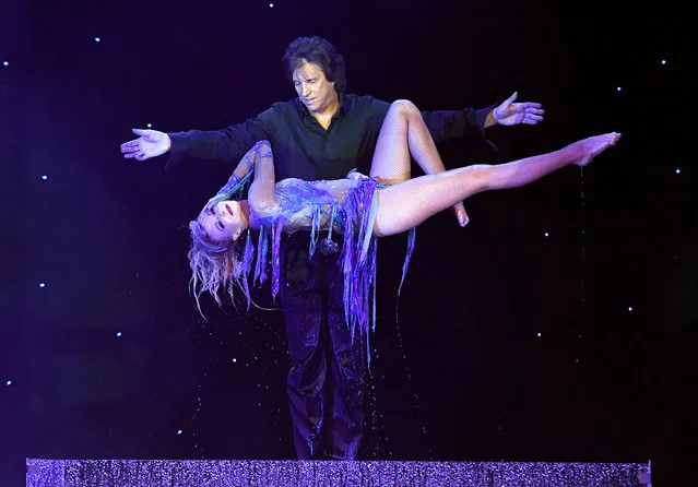 Magician Greg Gleason (above) and Stacey Smithson perform during opening night of “Masters of Illusion” at Bally's Las Vegas on December 13, 2017 in Las Vegas, Nevada. (Photo by Ethan Miller/Getty Images for Masters of Illusion Las Vegas)