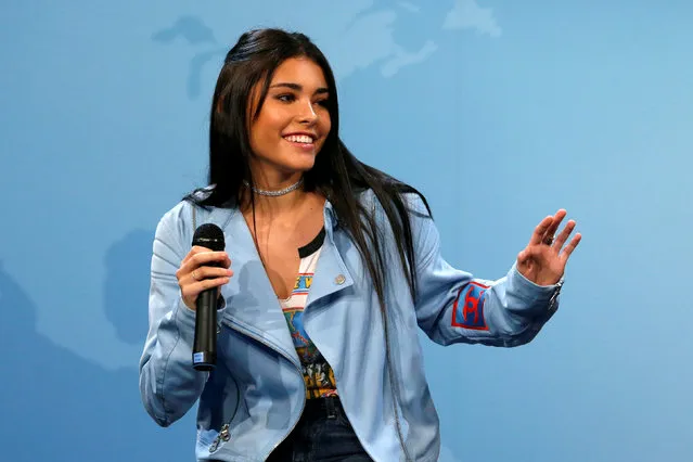 Singer Madison Beer performs at a forum on girls' education at the Newseum in Washington, U.S. October 11, 2016. (Photo by Jonathan Ernst/Reuters)