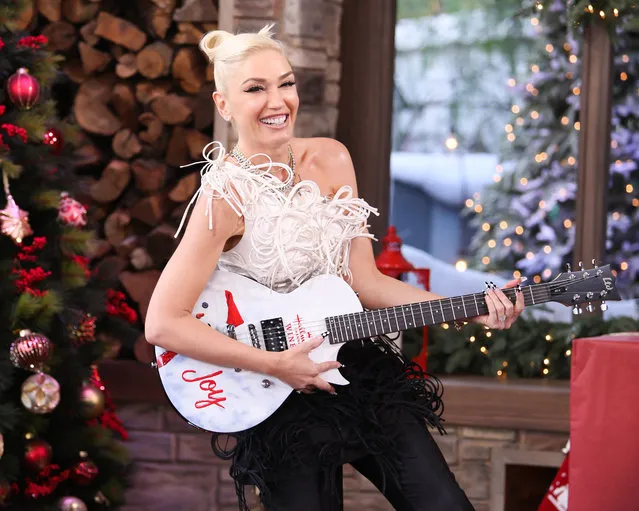 Singer Gwen Stefani visits Hallmark Channel's “Home & Family” at Universal Studios Hollywood on December 02, 2020 in Universal City, California. (Photo by Paul Archuleta/Getty Images)