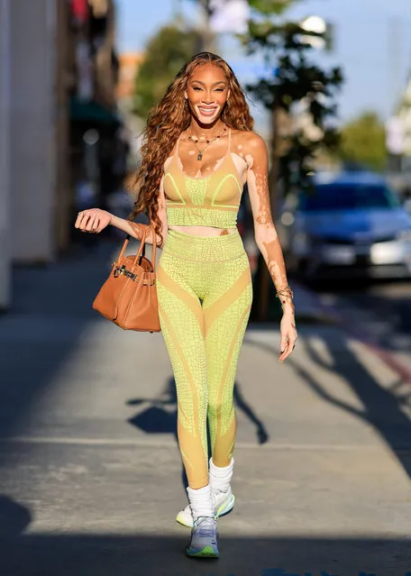 Canadian fashion model Winnie Harlow is seen on April 20, 2023 in Los Angeles, California. (Photo by Rachpoot/Bauer-Griffin/GC Images)