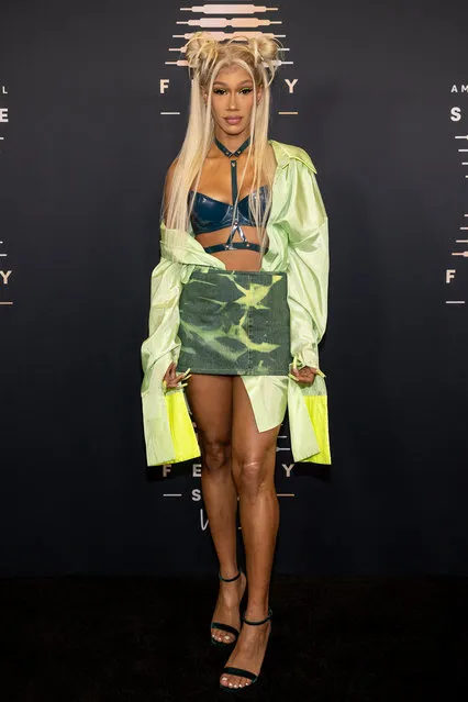In this image released on September 22, American rapper BIA attends Rihanna's Savage X Fenty Show Vol. 3 presented by Amazon Prime Video at The Westin Bonaventure Hotel & Suites in Los Angeles, California; and broadcast on September 24, 2021. (Photo by Emma McIntyre/Getty Images for Rihanna's Savage X Fenty Show Vol. 3 Presented by Amazon Prime Video)