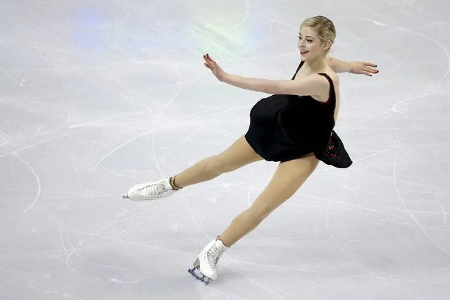 Figure Skating, ISU World Figure Skating Championships, Ladies Short Program, Boston, Massachusetts, United States on March 31, 2016: Gracie Gold of the United States competes. (Photo by Brian Snyder/Reuters)