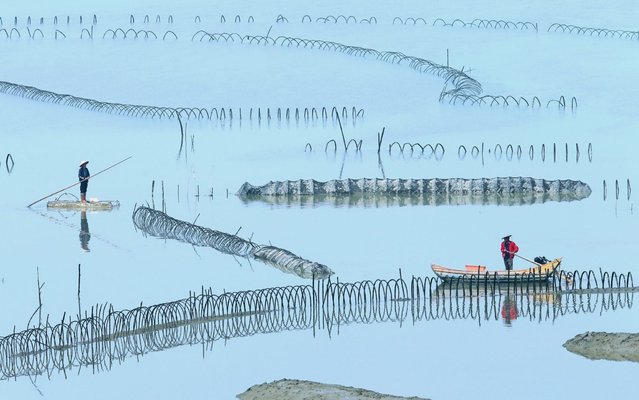 Fishermen in Xiapu, China on May 1, 2019. (Photo by Costfoto/Barcroft Images)
