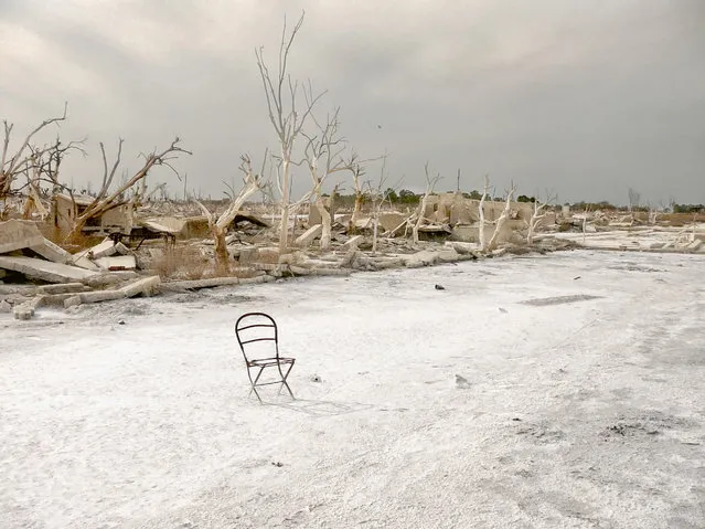 “Ruins of Villa Epecuen in Buenos Aires Province, Argentina. In 1985, a dam burst, causing the salty Lago Epecuen to flood the town to a depth of 10 meters. The village was never rebuilt”. (Photo and caption by Doralisa Romero/2014 Sony World Photography Awards)