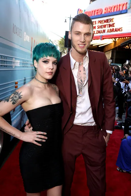 Halsey and Machine Gun Kelly are seen at Showtime's “Roadies” Premiere at The Theatre at ACE Hotel on Monday, June 6, 2016, in Los Angeles. (Photo by Eric Charbonneau/Invision for Showtime/AP Images)