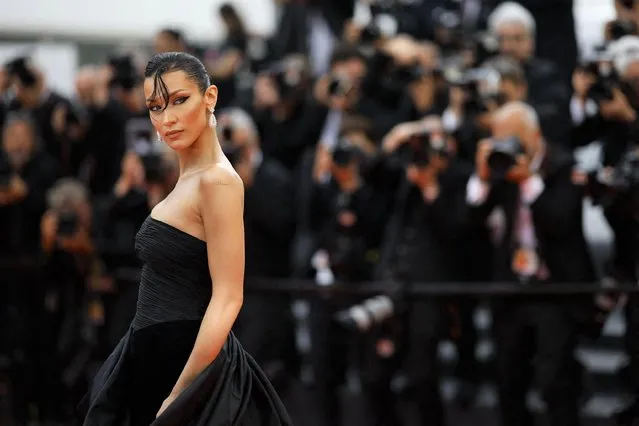 American model Bella Hadid attends the 75th Anniversary celebration screening of “The Innocent (L'Innocent)” during the 75th annual Cannes film festival at Palais des Festivals on May 24, 2022 in Cannes, France. (Photo by Stephane Mahe/Reuters)