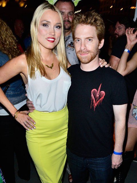Actors Clare Grant and Seth Green attend Hitfix and Lucasfilm's Comic-Con Kick off party during Comic-Con International 2014 at Hotel Solamar on July 23, 2014 in San Diego, California. (Photo by Jerod Harris/Getty Images)