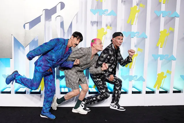 The Red Hot Chili Peppers arrive at the 2022 MTV Video Music Awards at the Prudential Center in Newark, New Jersey, U.S., August 28, 2022. (Photo by Eduardo Munoz/Reuters)