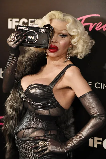 Amanda Lepore attends the premiere of IFC Films' “Freak Show” hosted by The Cinema Society at Landmark Sunshine Cinema on January 10, 2018 in New York City.  (Photo by Dimitrios Kambouris/Getty Images)