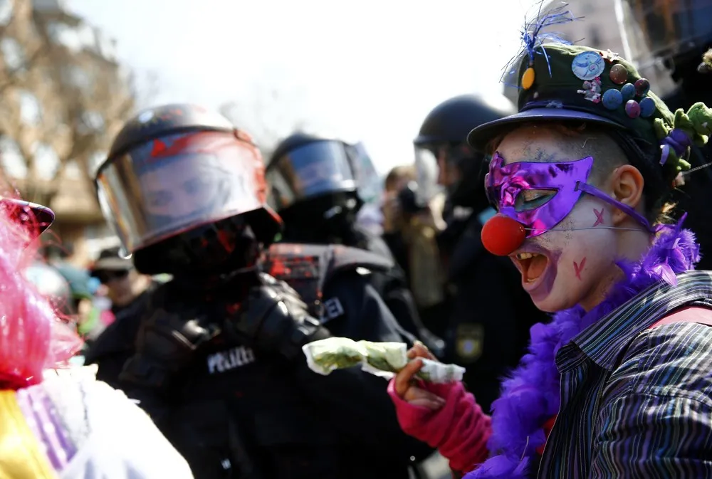 Fiery Protests in Frankfurt