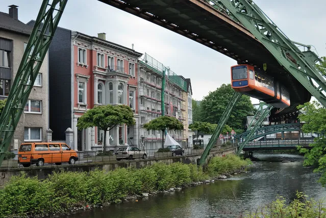 The Wuppertal Suspension Railway in Wuppertal, Germany