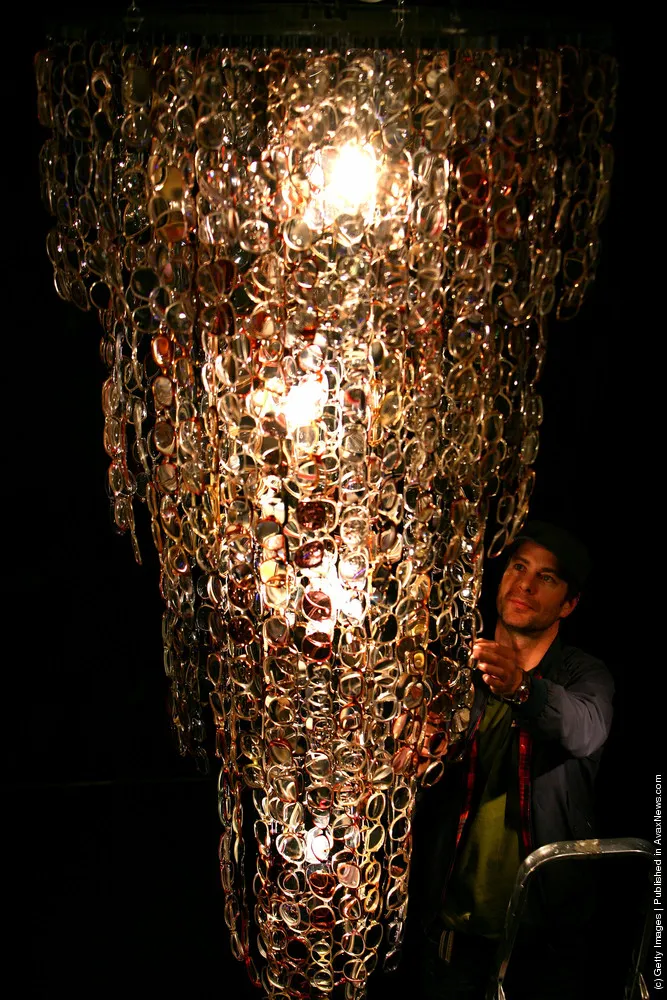 Chandelier Made Out Of Spectacles