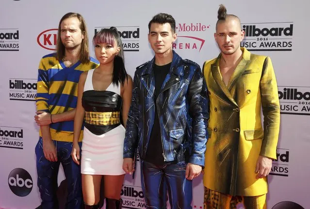 The group DNCE arrives at the 2016 Billboard Awards in Las Vegas, Nevada, U.S., May 22, 2016. (Photo by Steve Marcus/Reuters)