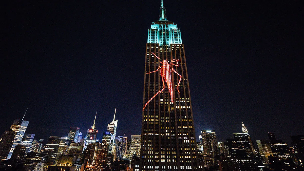 The empire state building in new york