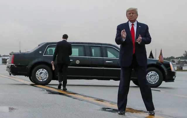 U.S. President Donald Trump arrives at Miami International Airport in Miami, Florida, U.S. January 23, 2020. (Photo by Leah Millis/Reuters)